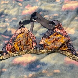Floral Print Women's Swim Top